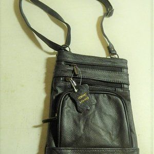 Leather cross body bag